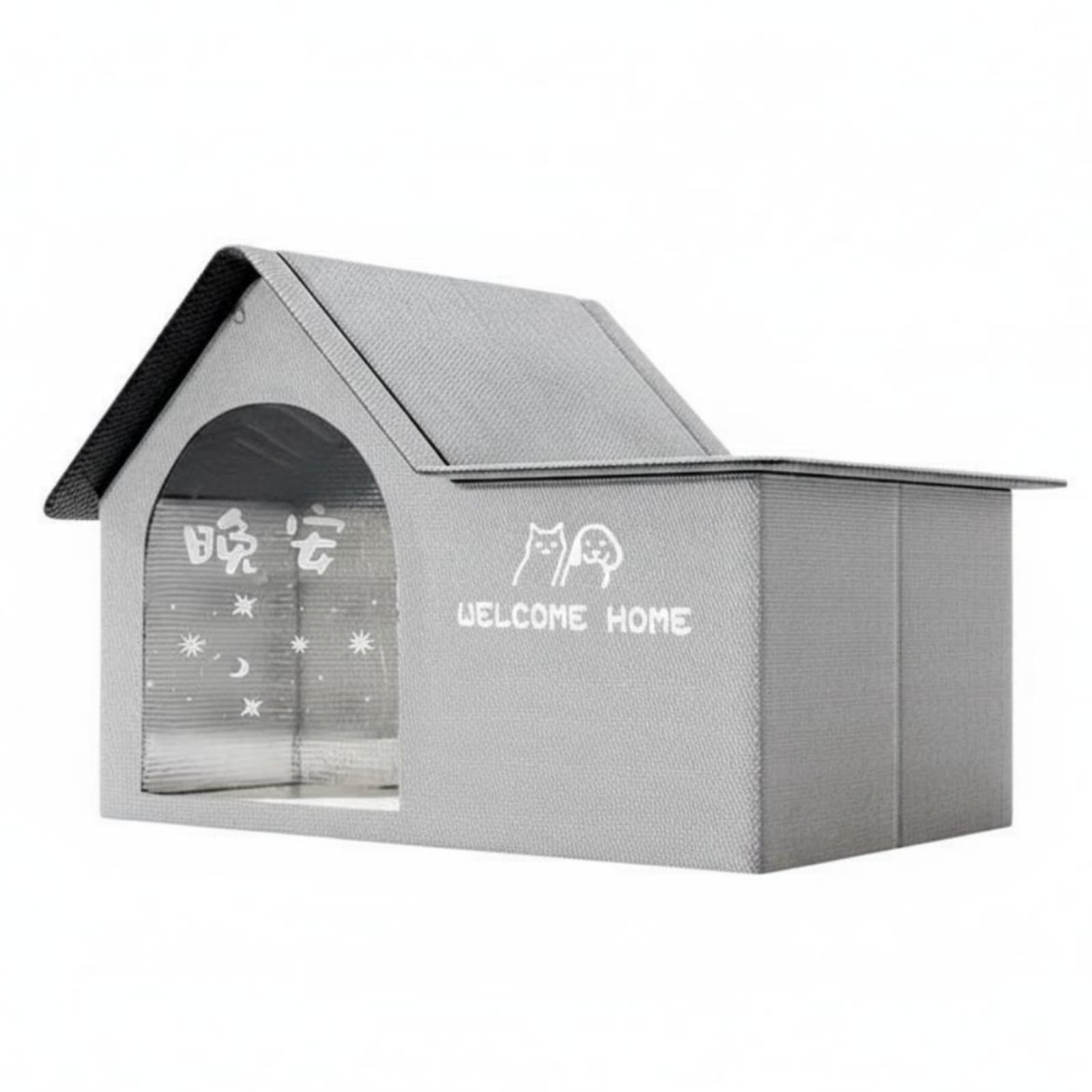 Gralara Niche Chat Rafraîchissante Effet Climatisé Igloo Chat Froid Fraîcheur Longue Durée Accessoire Accessoire pour Animaux pour Canicule, Grand