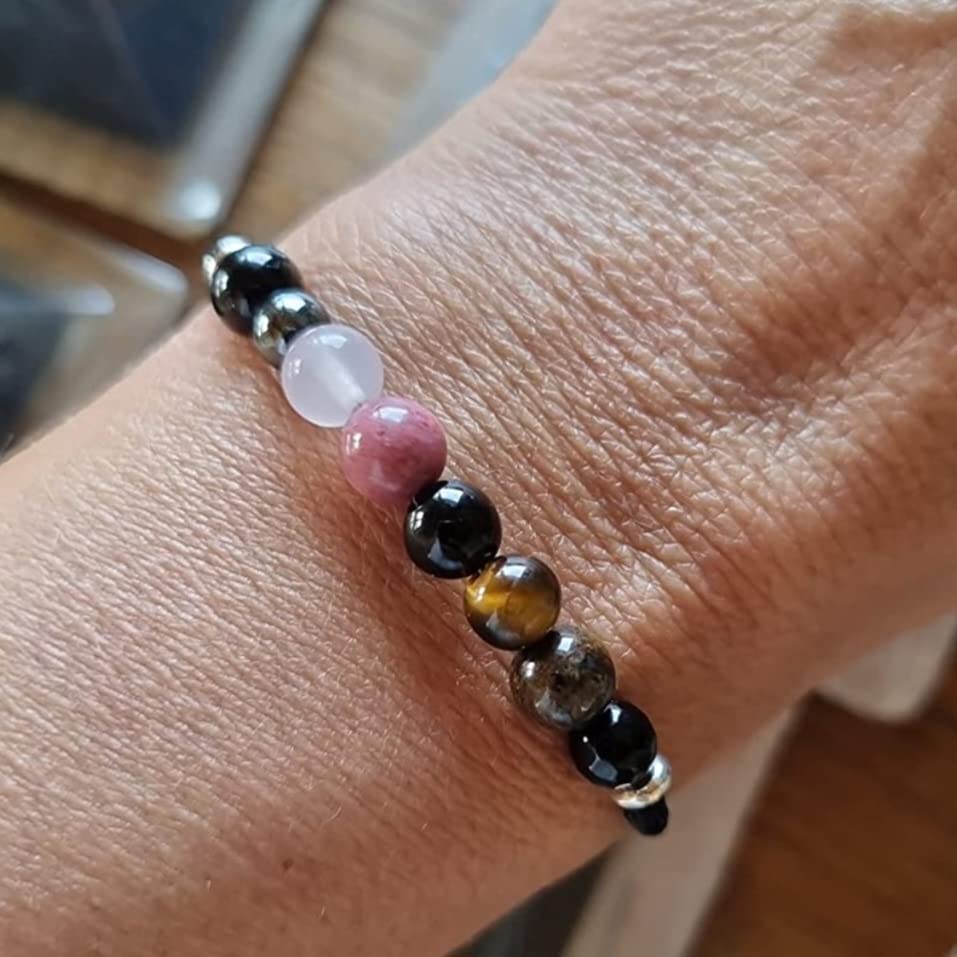 Pulsera PROTECCIÓN turmalina negra y cuarzo