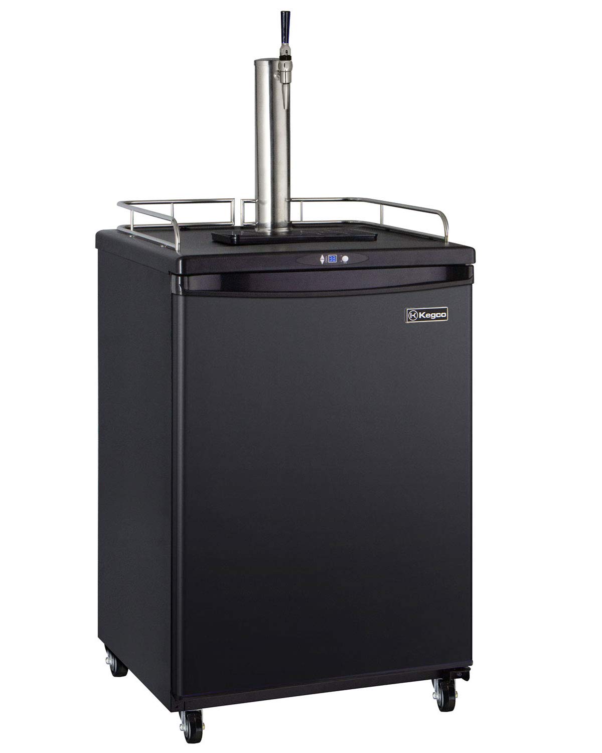 Kegco Z163B-G 24" Wide Single Tap Black Commercial/Residential Guinness® Kegerator