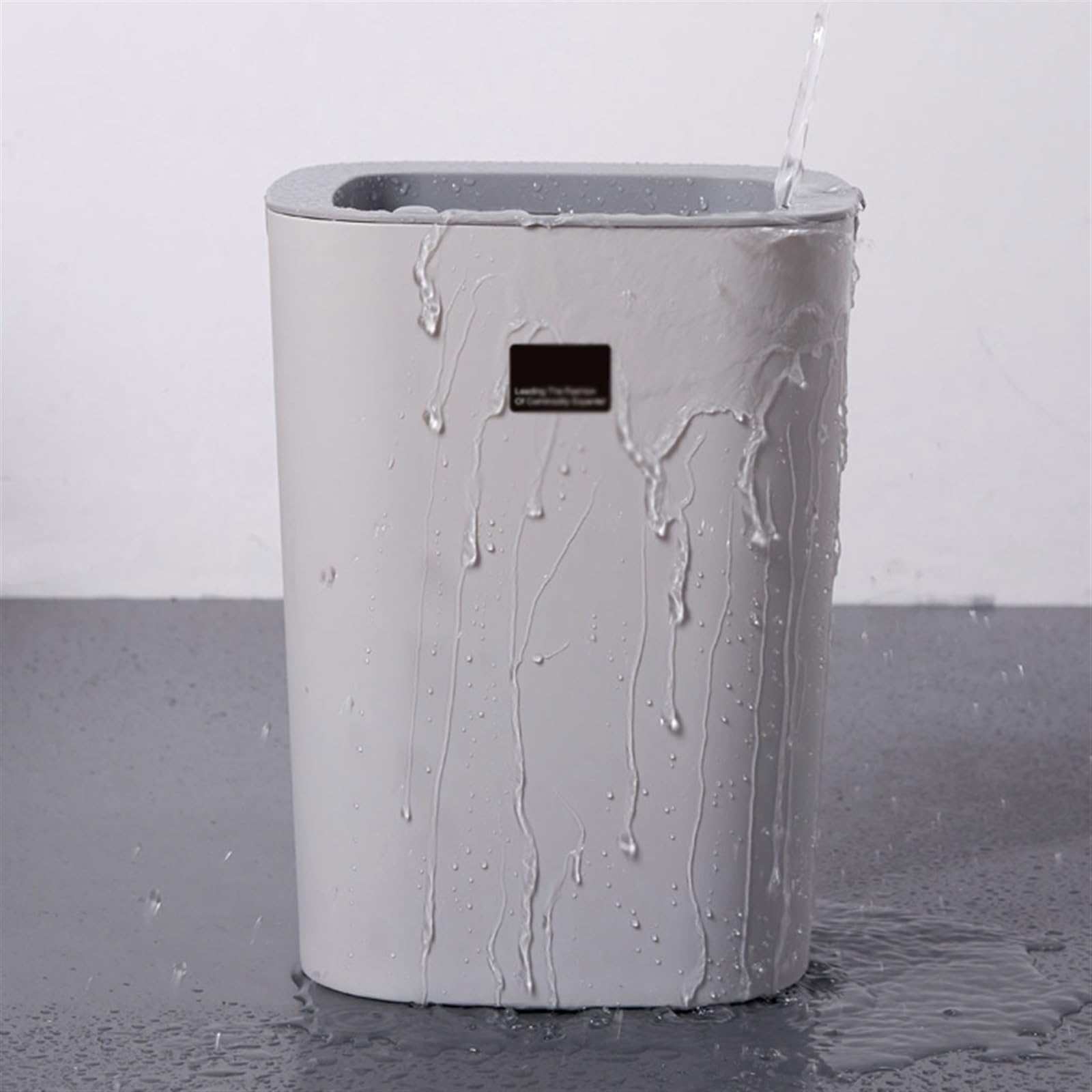 Cestino Pattumiera senza coperchio da 12 litri for la casa, soggiorno, camera da letto, pattumiera semplice, cestino for la carta igienica in bagno, cucina, cestino for la carta straccia in plastica f
