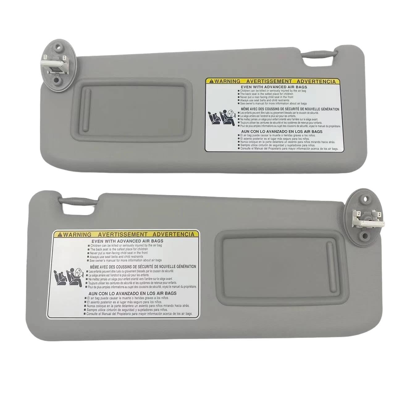 Tendine Parasole Auto Auto Visiera Parasole Per Toyota Per RAV4 2013-2018 Interni Sun Shield Bordo 74310-42593-B1 74320-42595-B1 Parasole Parabrezza(Gray 1 Pair)