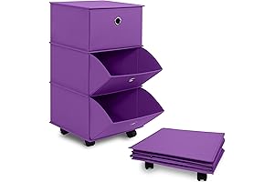 Foldable 3 Drawer Storage, Portable Fabric Drawer Dresser for Clothes