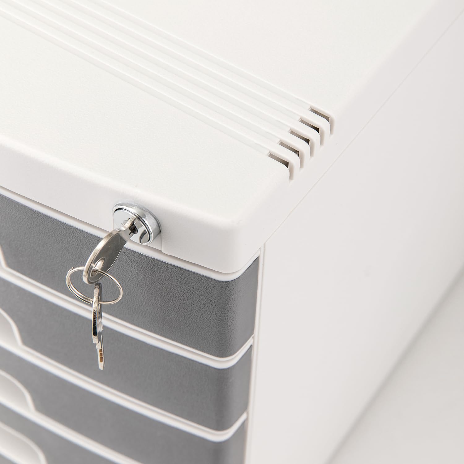 deli File Cabinet Lock Verrou d'armoire, Plastique, Gris Clair
