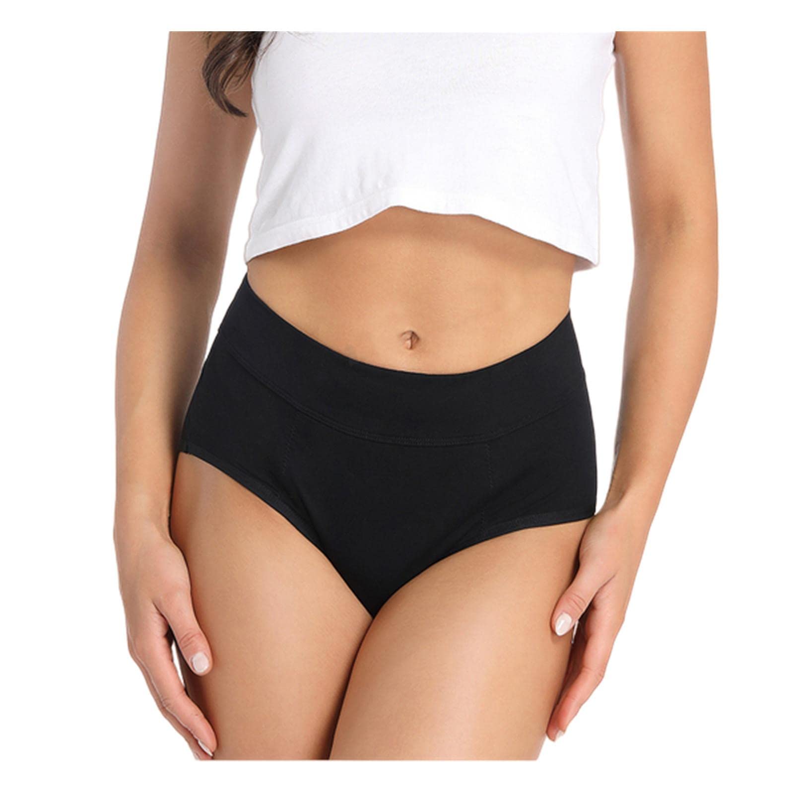 Ropa Interior De Mujer Brasas De Algodón De Talla Grande para Mujeres, Calzoncillos De Color Sólido Transpirable, Bragas De Época