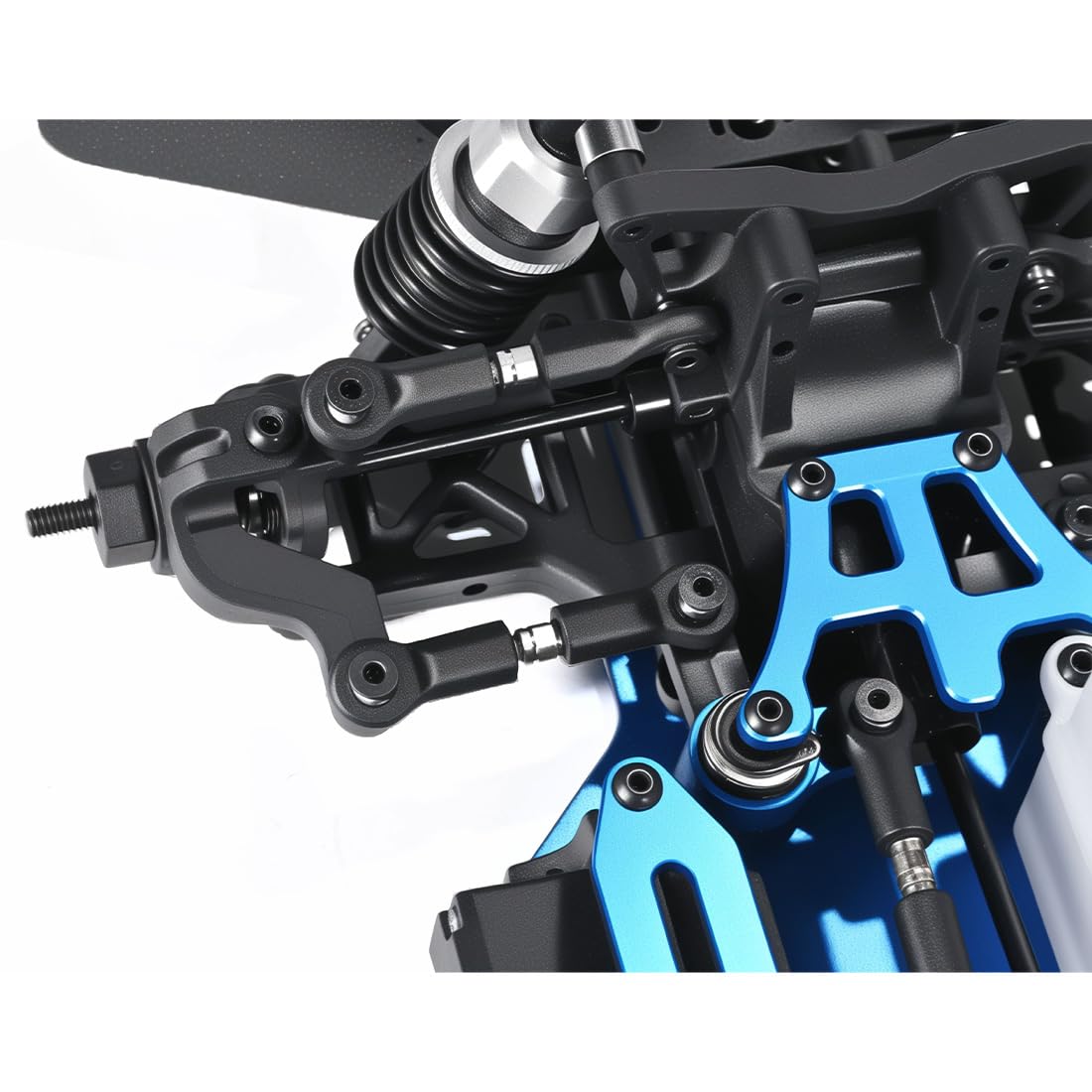 VRX RH1003 Nitro RC Auto 1/10, motore a combustione, veicolo da corsa RC con 60 km/h ad alta velocità, telecomando 2,4 G, motore CY-18, per adulti, RTR nero