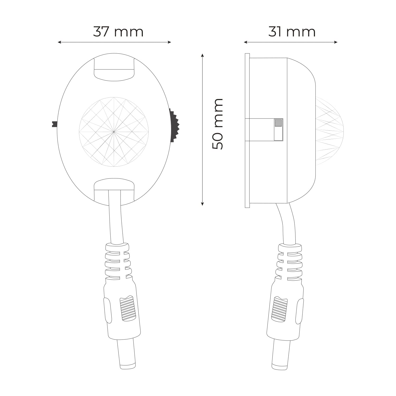POPP® Electric Detector de Movimiento Sensor 60W DC12V IP20 120° de Interruptor para Tira LED con Control de Luz Forma Redonda Automática de Infrarrojos (Pack 5 Unidad)