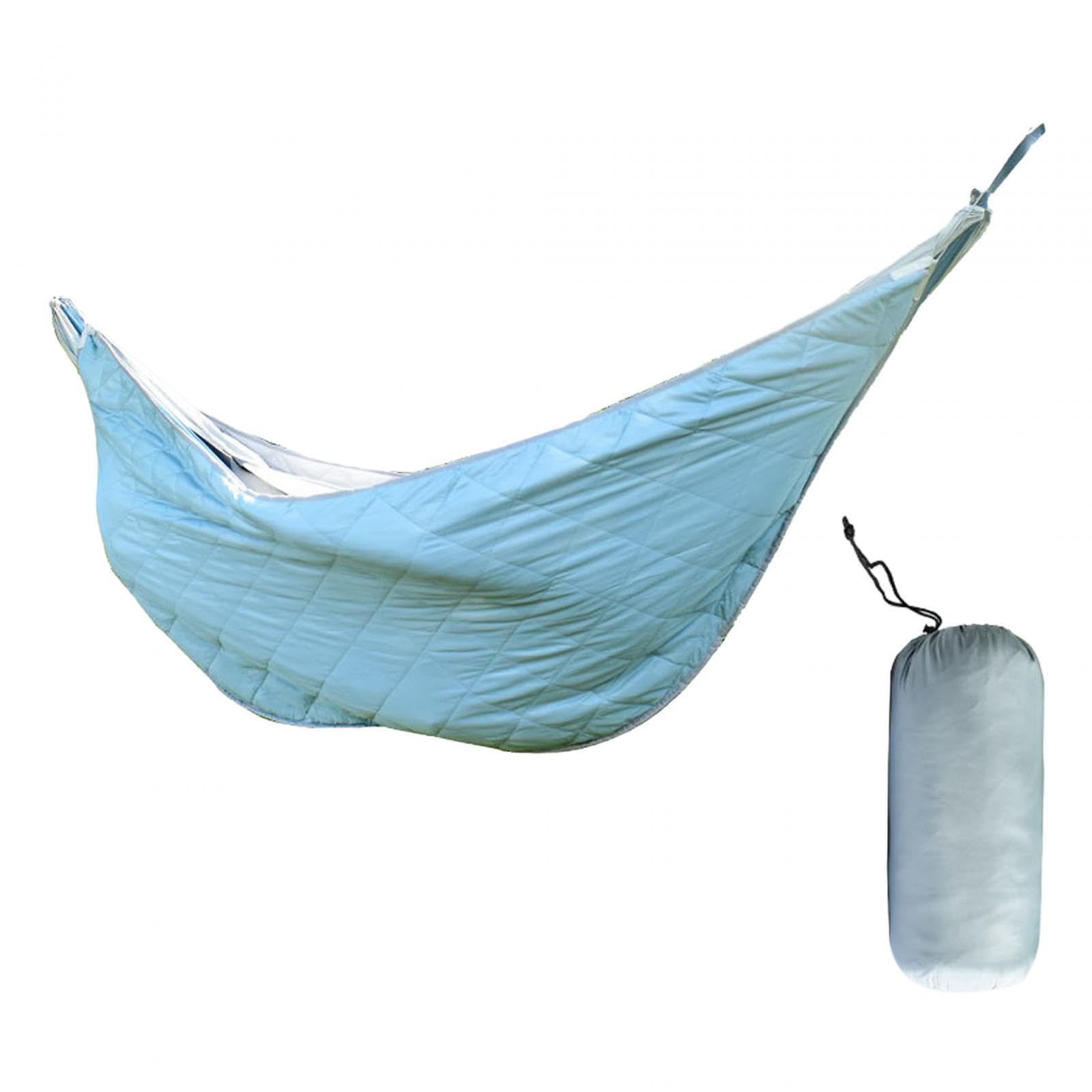 Winter Hängematte Outdoor Windschutz Baumwolle Isolationshammock Camping Zubehör für Einzelperson für Geschenk Freizeit Garten, Blau