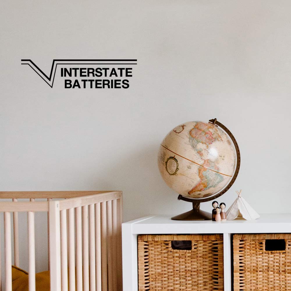 Gadgets Wrap Wall Decals 29CM Wall Stickers Black Color - (Interstate Batteries)