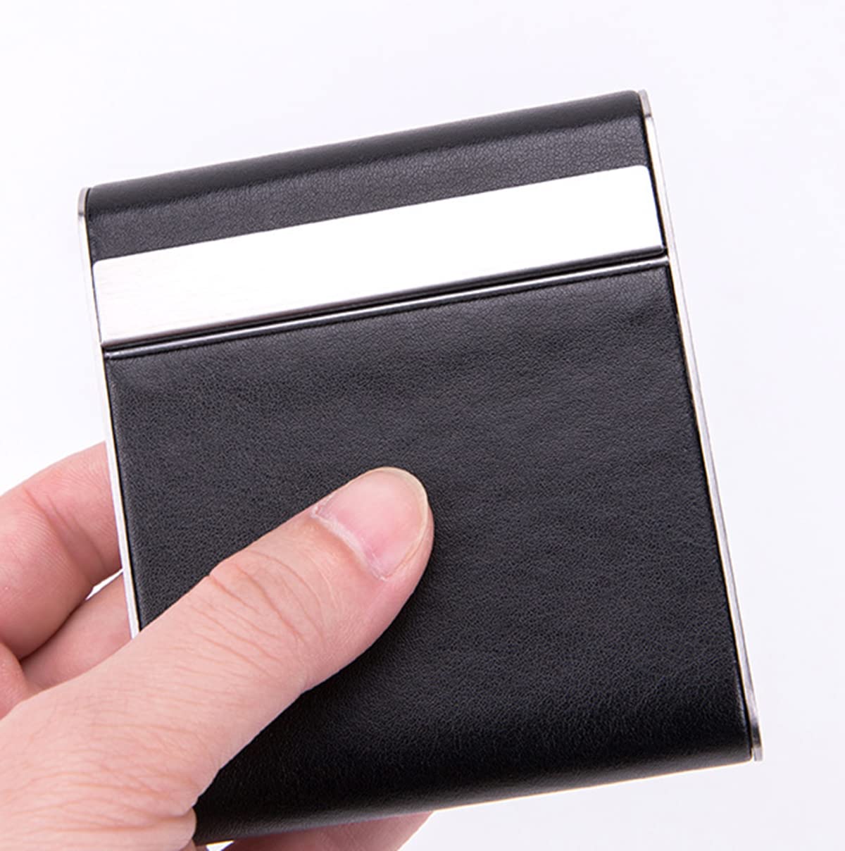 Etui na papierosy Etui na papierosy ze stali nierdzewnej Etui na papierosy z metalu Nowe etui na papierosy z włókna węglowego z magnetyczną klamrą Flip do，G