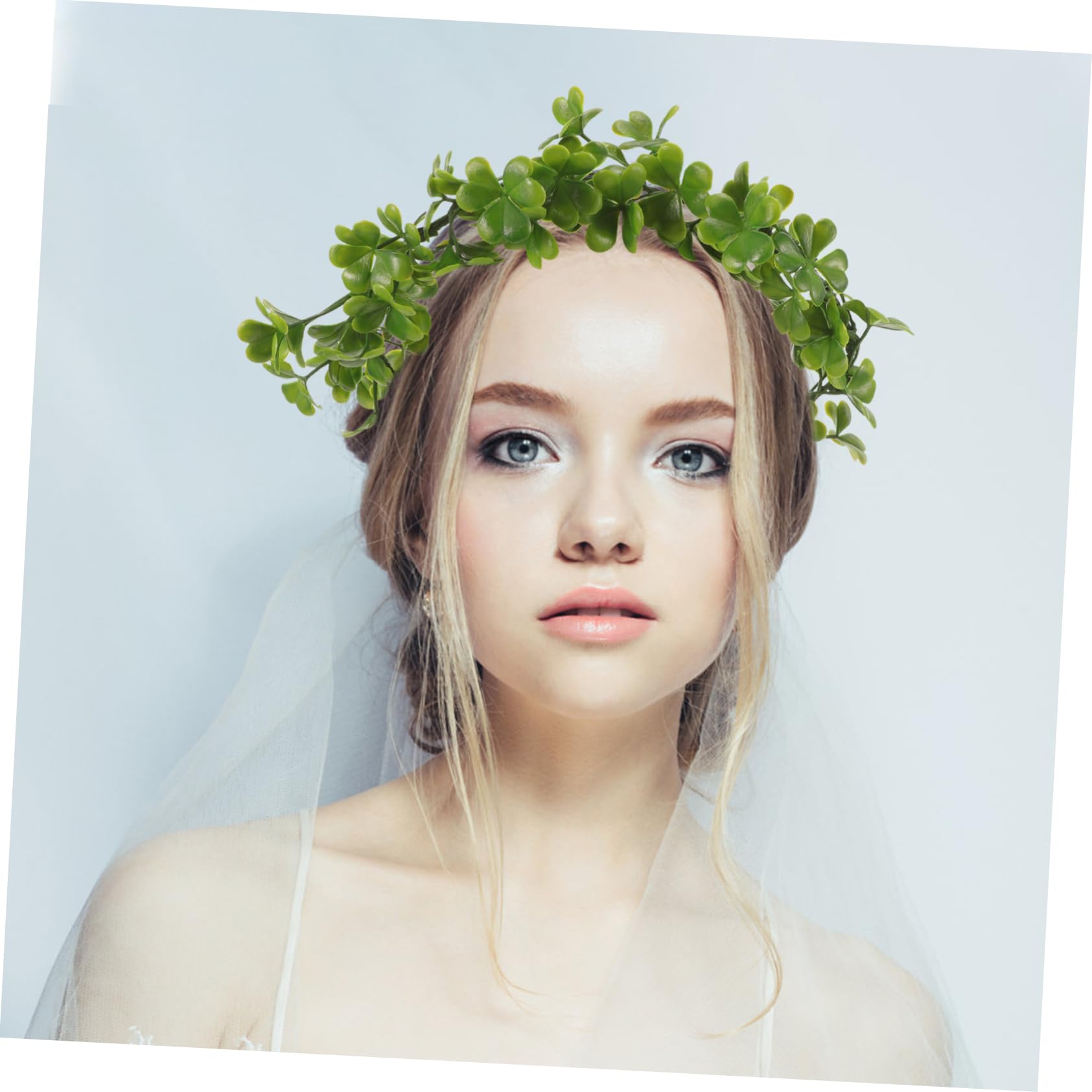 5 Stück Kranz Stirnbänder Mädchen Stirnband St Patricks Day Stirnbänder Für Mädchen Grüne Blumenkrone Grüne Krone St Patricks Day Kleeblatt Krone Vase Braut