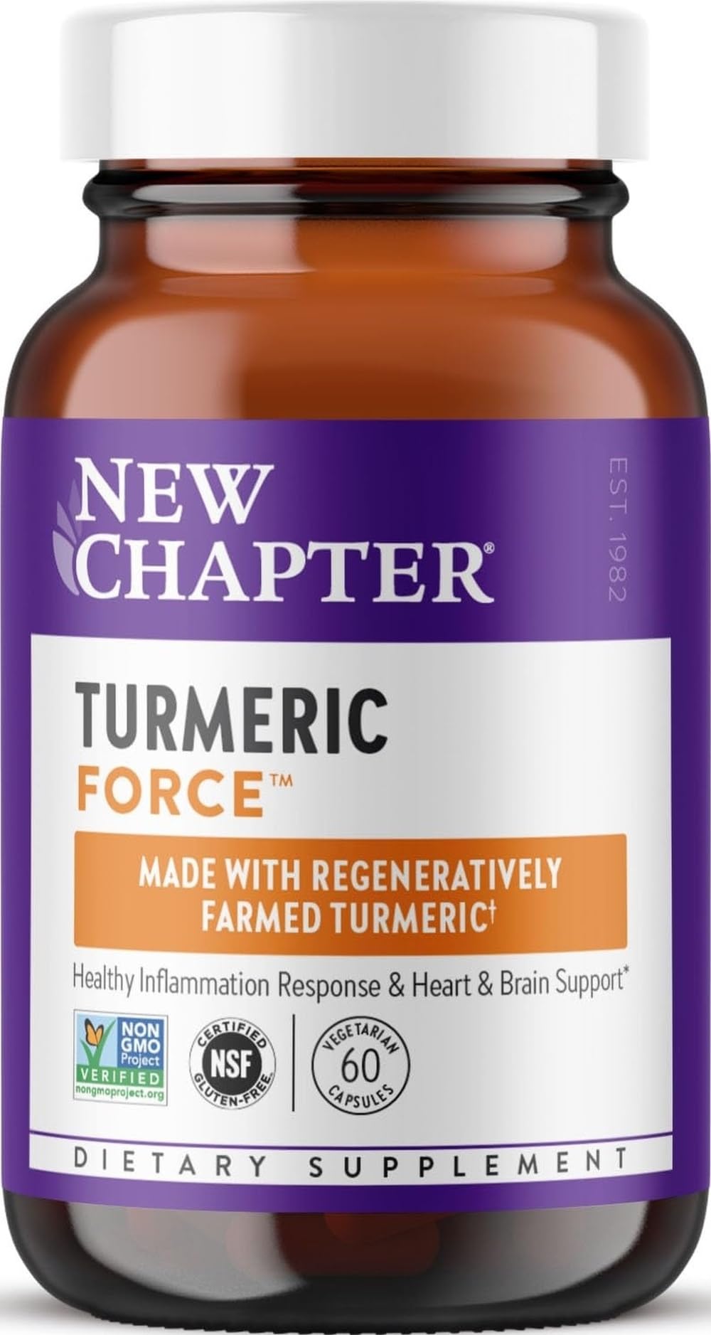New Chapter One Daily Turmeric Supplement, 60 Count 60 Count (Pack of 1)