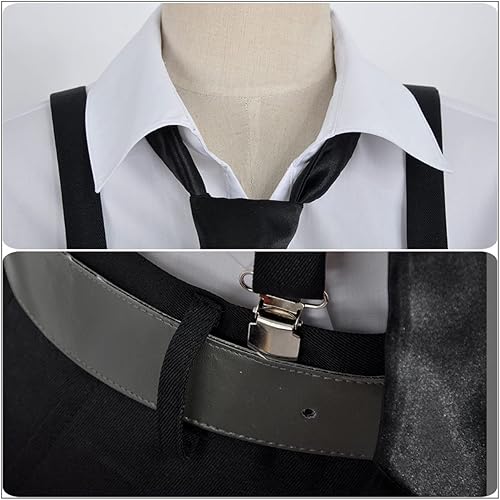 Miniatura 4 de Weixu Disfraz de anime Bungo Stray Dogs Nakajima Atsushi para cosplay, uniforme con corbata para fiesta de Halloween