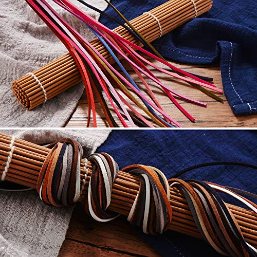 Sosmar 66 Yards 60 Colors Suede Cord Jewelry Making Kit With Cord Ends, Jump Rings And Lobster Clasps, Faux Leather Cord String Thread For Bracelet/Necklace/Dream Catcher/Beading And Diy Crafts #TOP2