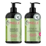 Rosemary Mint Strengthening Shampoo and Conditioner Infused with Biotin&comma; Cleanses and Helps Strengthen Weak and Brittle Hair&comma; 12 Ounces