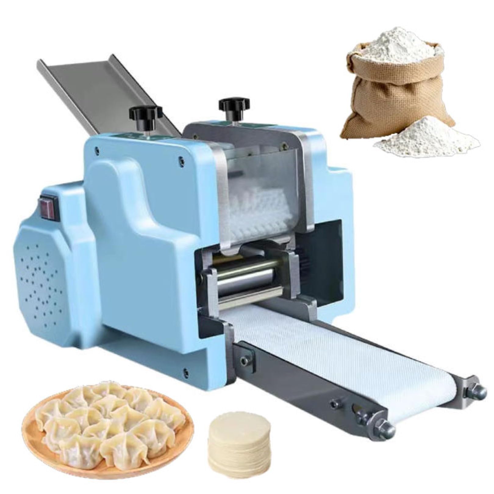 Macchina per la preparazione di involtini primavera, sfogliatrice in acciaio inox da 140 W per involtini primavera e ravioli | Uso domestico e commerciale