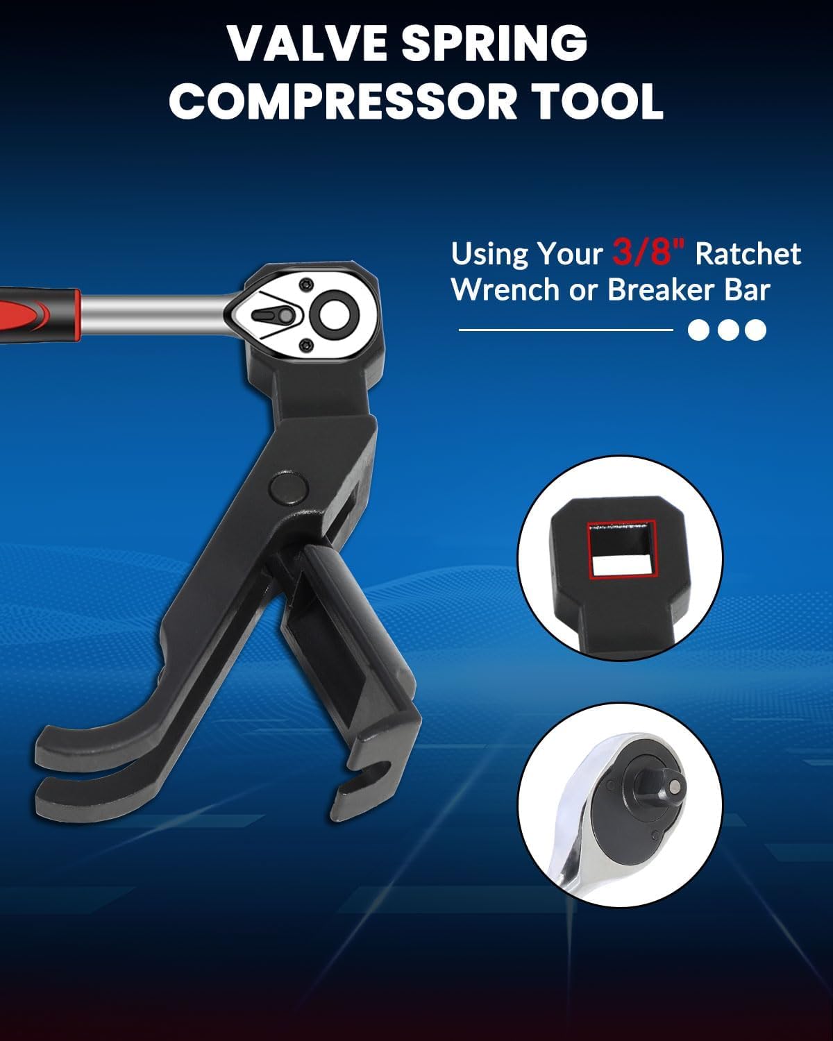 Engine Timing Tool Kit Compatible with Ford 4.6L 5.4L 6.8L 2-Valve and 4-Valve Engine with Valve Spring Compressor Tool, Camshaft Holding Tool, Crankshaft Positioning Tool, Camshaft Positioning Tool