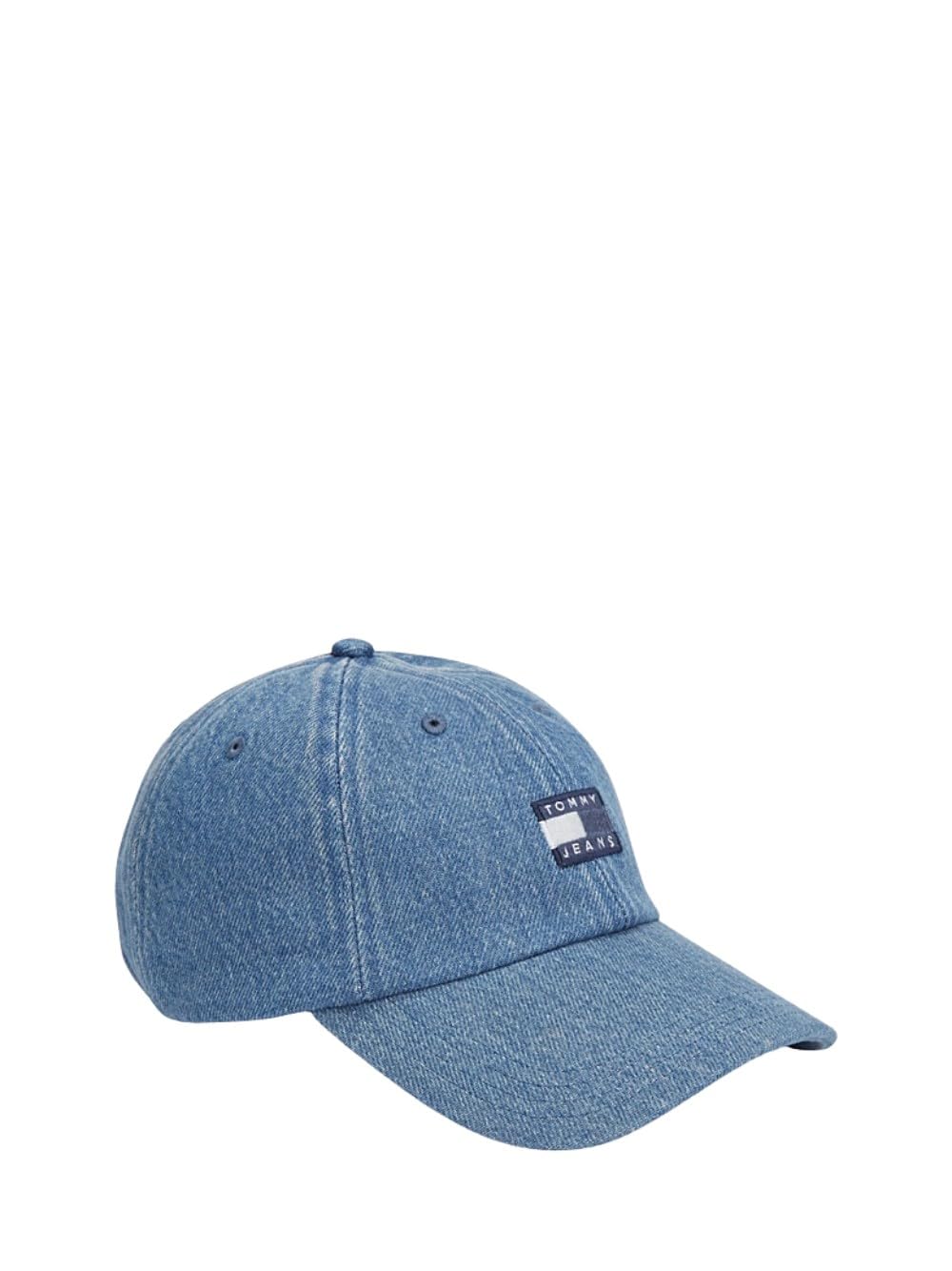 Tommy Hilfiger Men's Grey Tjm Heritage Over Dyed Denim Cap 1A7 – Washed Indigo One Size, One Size
