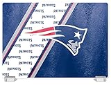 Duck House NFL New England Patriots Tempered Glass Cutting Board with Display Stand
