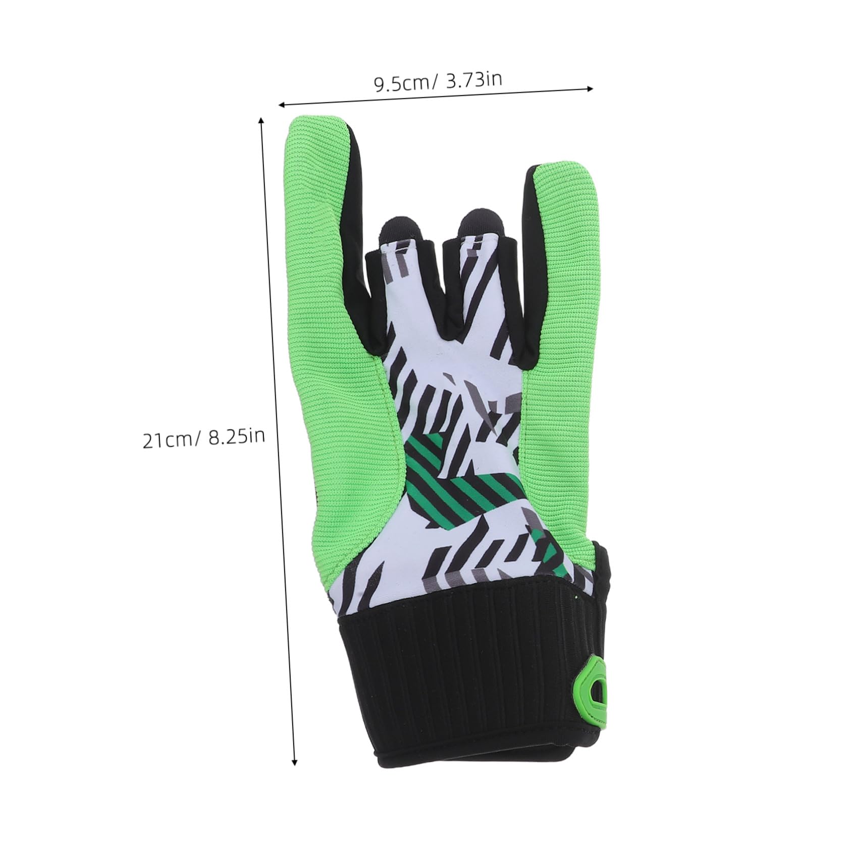 Moufles de Bowling Professionnels Ajustement Élastique en Silicone Vert Antidérapants et Respirants Taille L pour Sports de Bowling