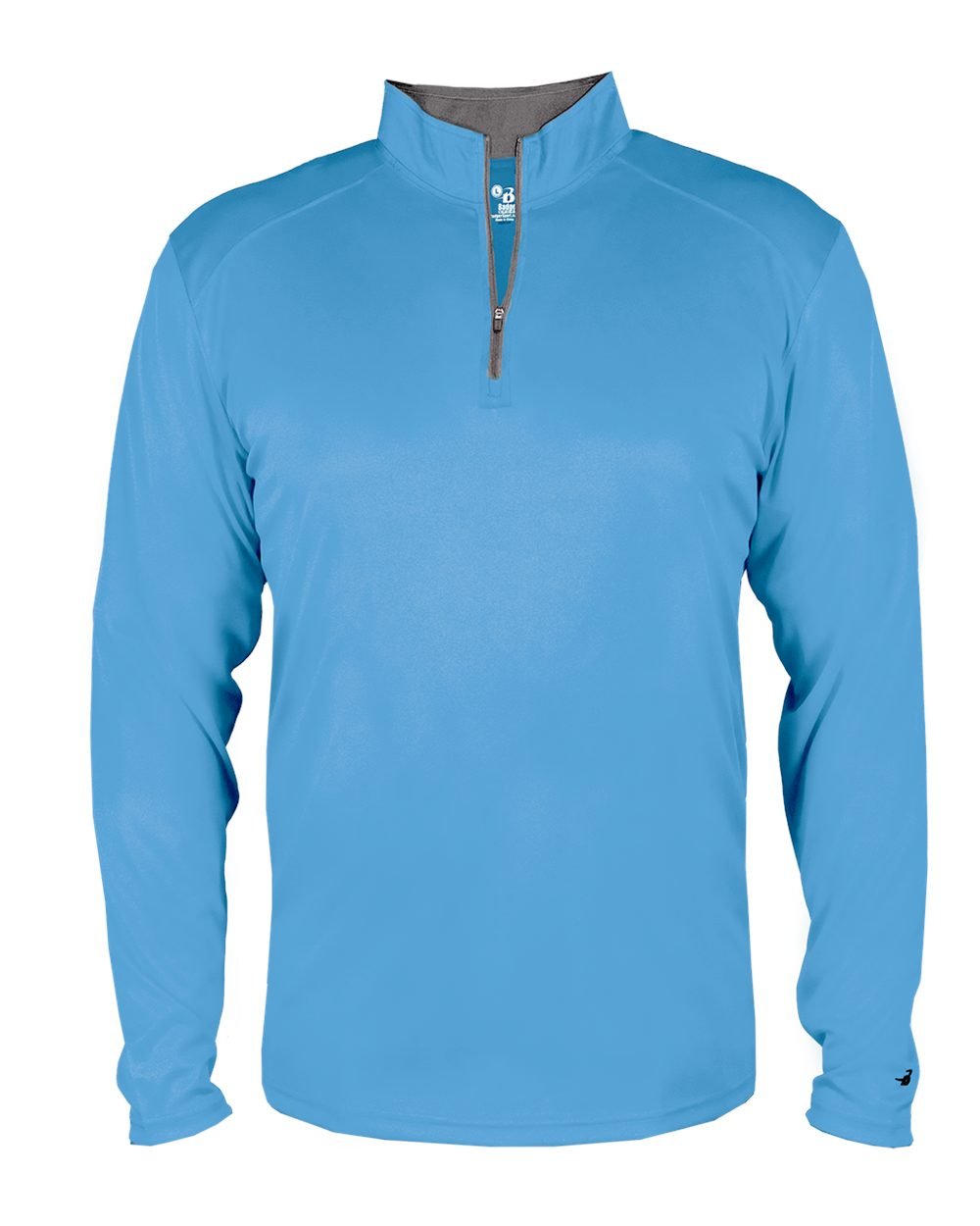 Light Blue Youth Large Long Sleeve 1/4 Zip Pullover Wicking Sports Jacket