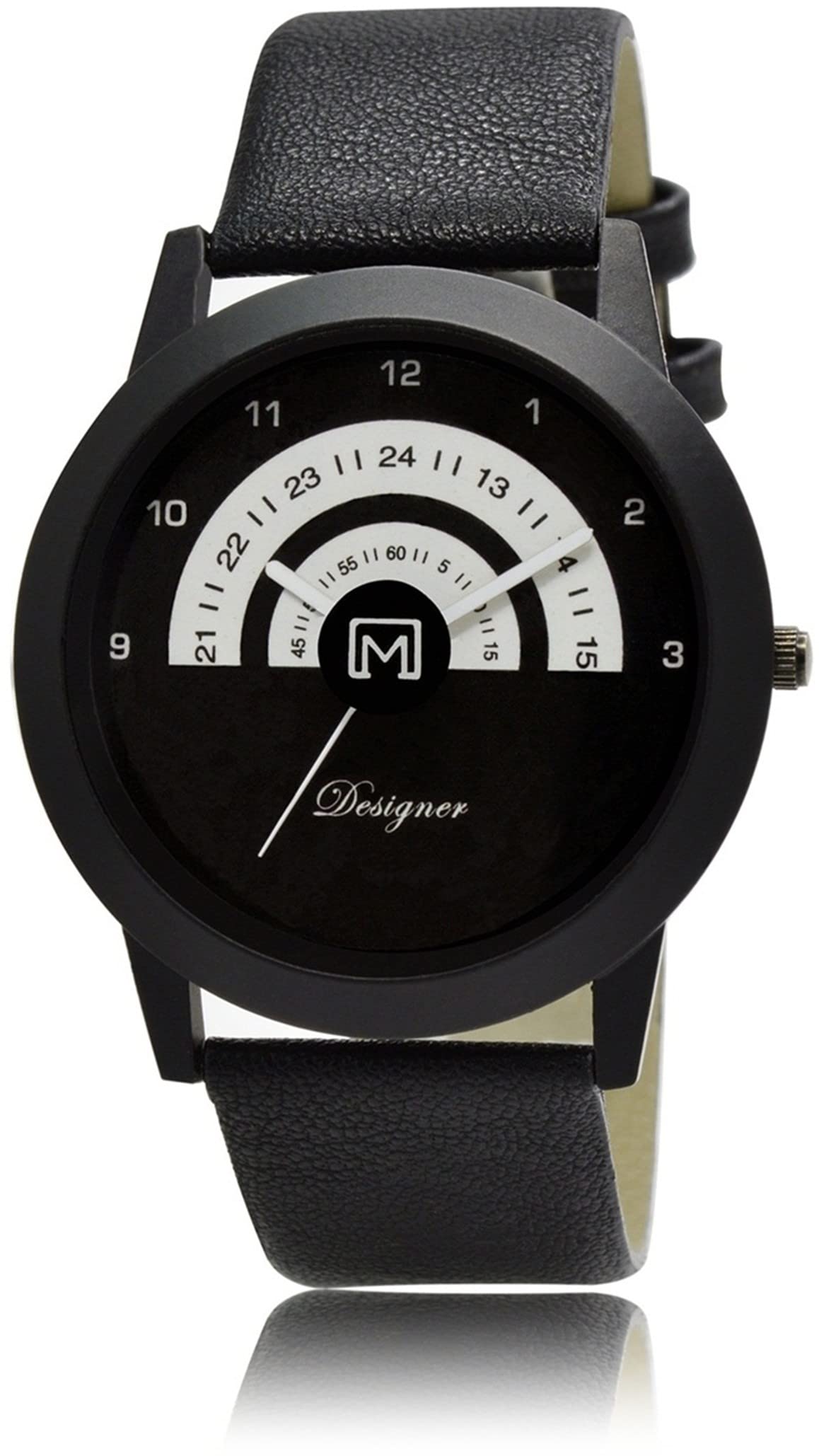 OM DESIGNER Analog Wrist Watch for Men & Boys BL-25 Black (B09T1X444S) Amazon Price History, Amazon Price Tracker