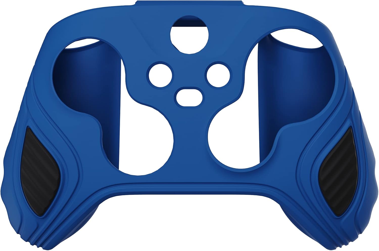 PlayVital Scorpion Edition Two-Tone Anti-Slip Silicone Case Cover for Xbox Series X/S Controller, Soft Rubber Case for Xbox Core Wireless Controller with Thumb Grip Caps - Blue & Black - Image 2