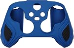 PlayVital Scorpion Edition Two-Tone Anti-Slip Silicone Case Cover for Xbox Series X/S Controller, Soft Rubber Case for Xbox Core Wireless Controller with Thumb Grip Caps - Blue & Black