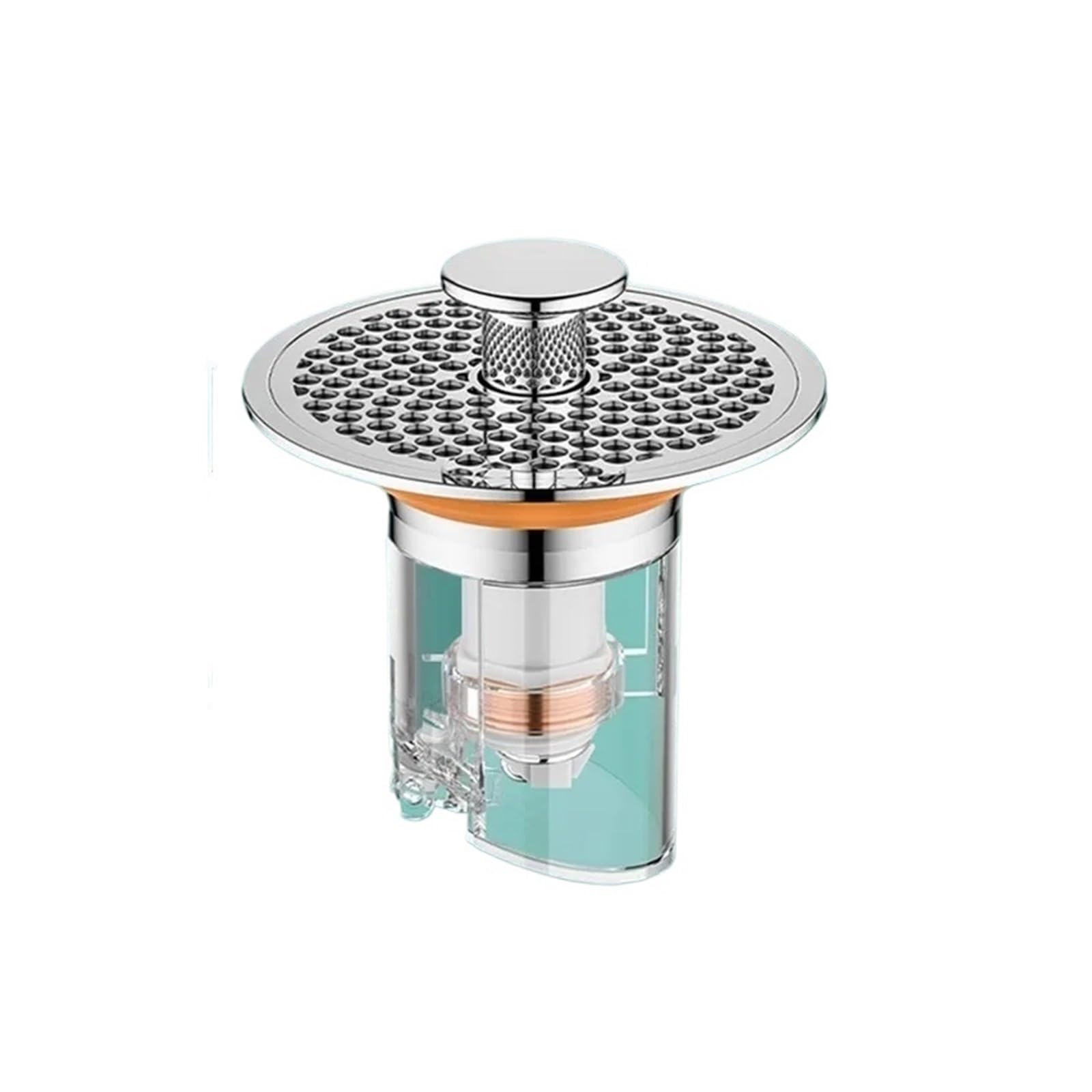 Pop-Up Sink Drain Stopper with Anti-Clog Strainer(Type B)