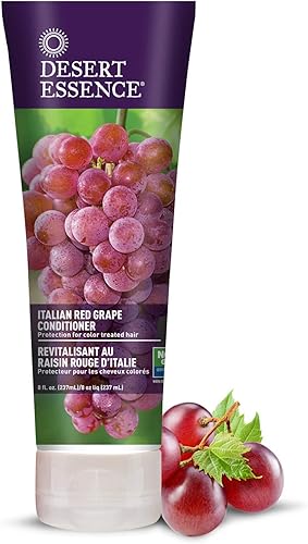 Miniatura 2 de Desert Essence Paquete de champú y acondicionador de uva roja italiana, 8 onzas líquidas, protección para cabello tratado con color, antioxidante,