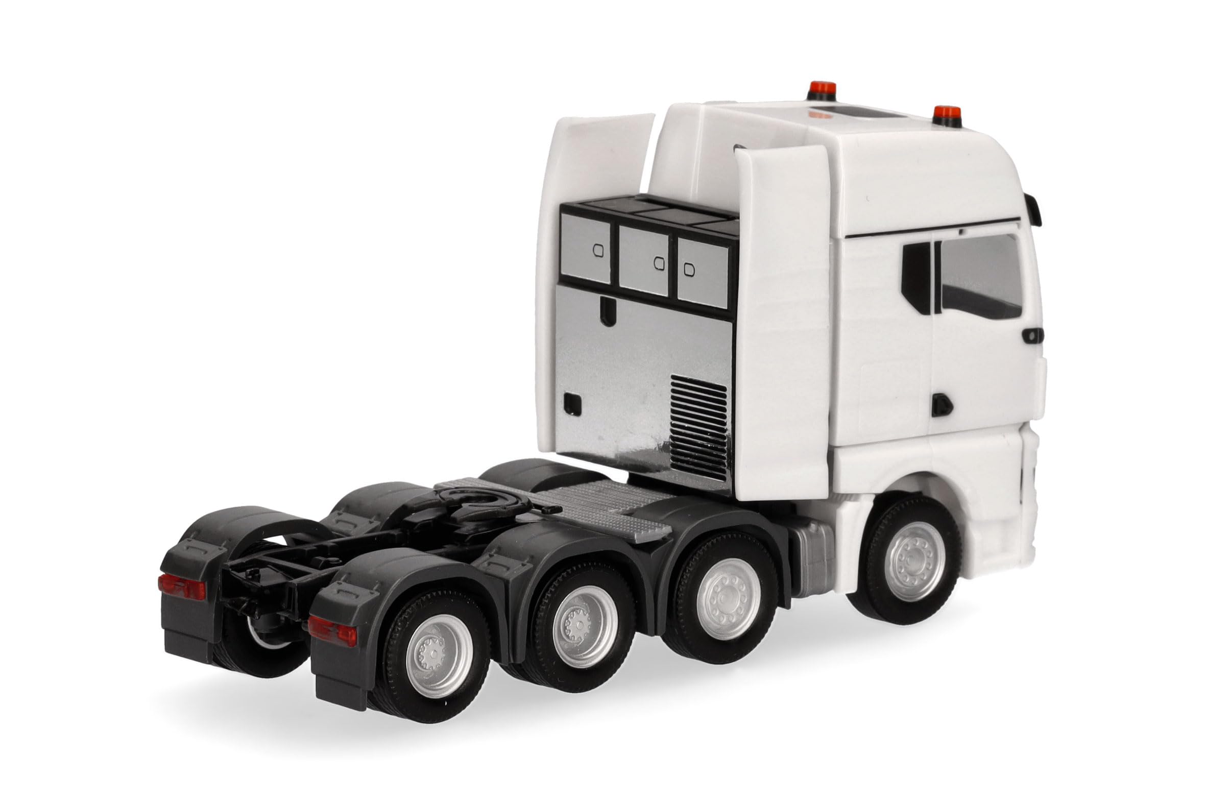 herpa Truck Model Man TGX GX Heavy Duty Tractor 4-Axle (Air Sprung, 8x4), White, Miniature in Scale 1:87, Collectable - Image 2