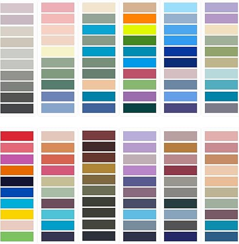 Pestañas adhesivas 2400 pestañas para marcadores de página, pestañas adhesivas Morandi, marcadores de página para cuadernos, marcadores de libros,