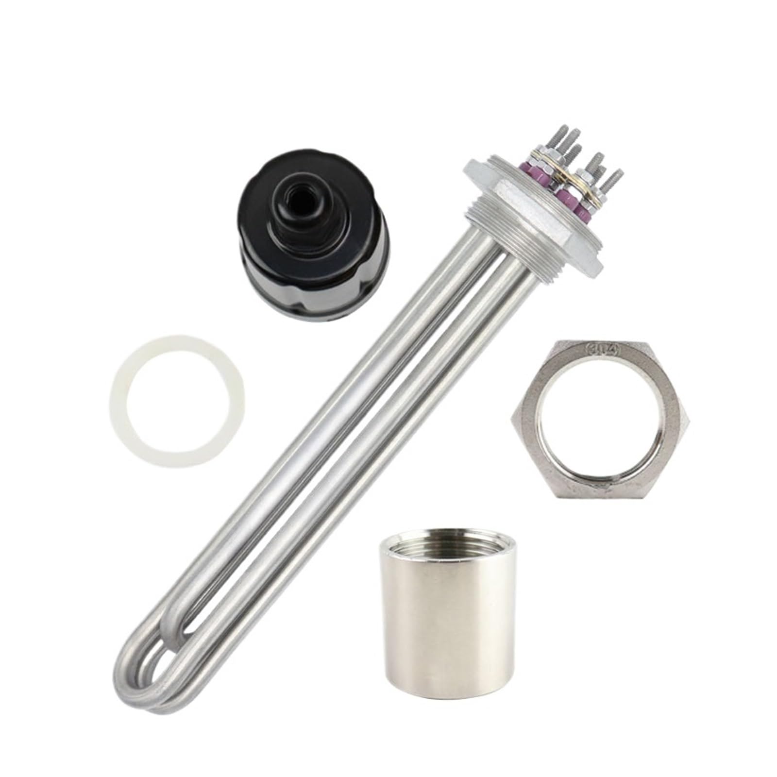Elemento riscaldante tubolare DN32 220V/380V Resistenza al riscaldamento elettrico 6KW(Heater Female Thread)