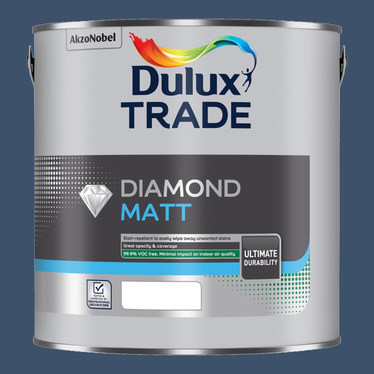 Dulux Trade - Diamond Matt Paint - Walls and Ceilings - 2.5L - Sapphire Salute
