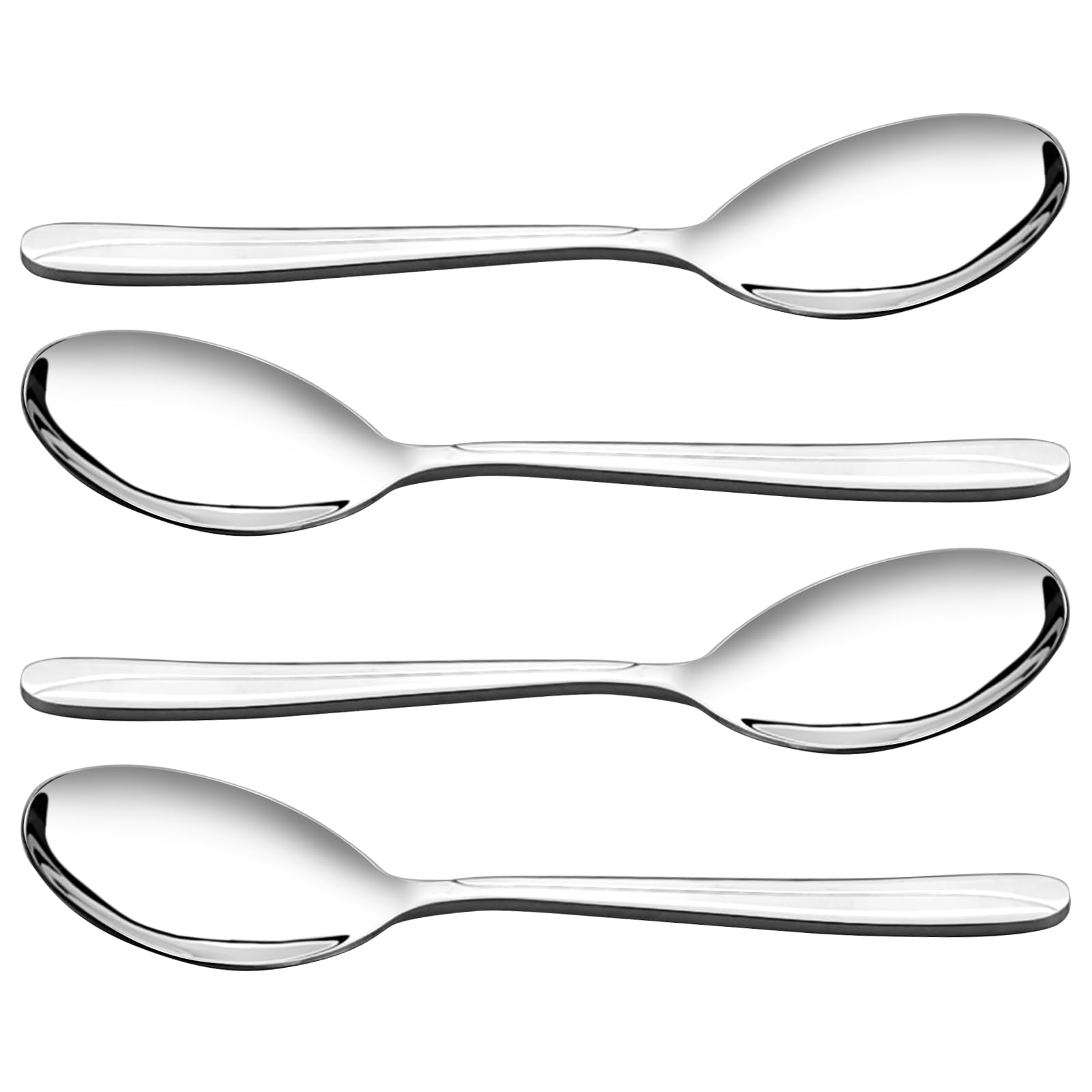 Aazon.co | Keyoxy Stainless Steel Serving Spoons Set, 8pc, 10-Inch, Includes 8 Large Spoons - View #9