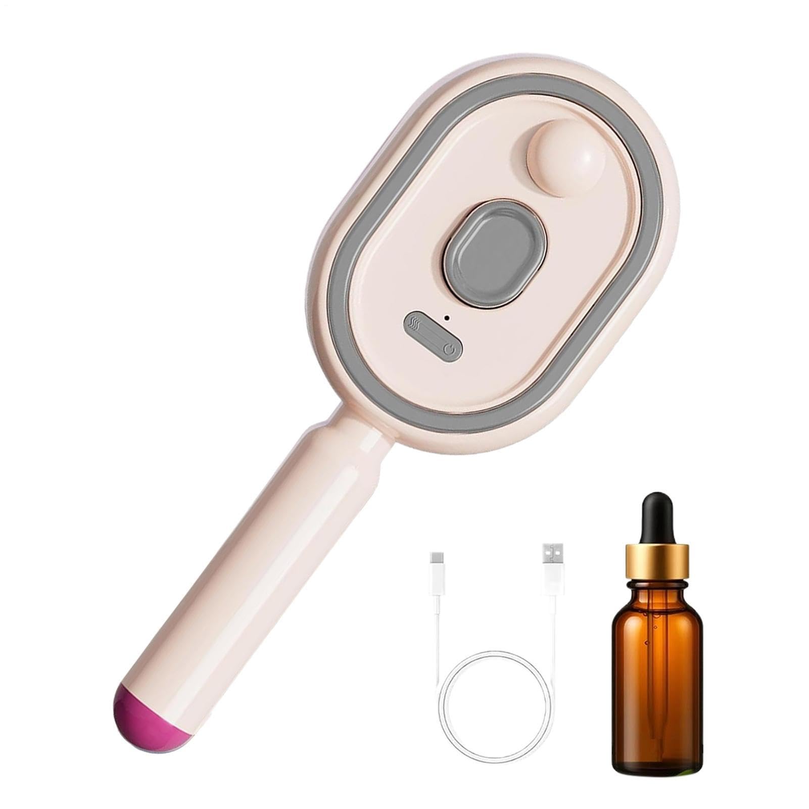 Spazzola A Vapore Per I Capelli,Pettine Districante Ricaricabile con Olio, Misurino | Lisciante Al Vapore - Per Capelli Folti Lisci Mossi Ricci E Lisciatura Casa Viaggio Quotidiano Donne E