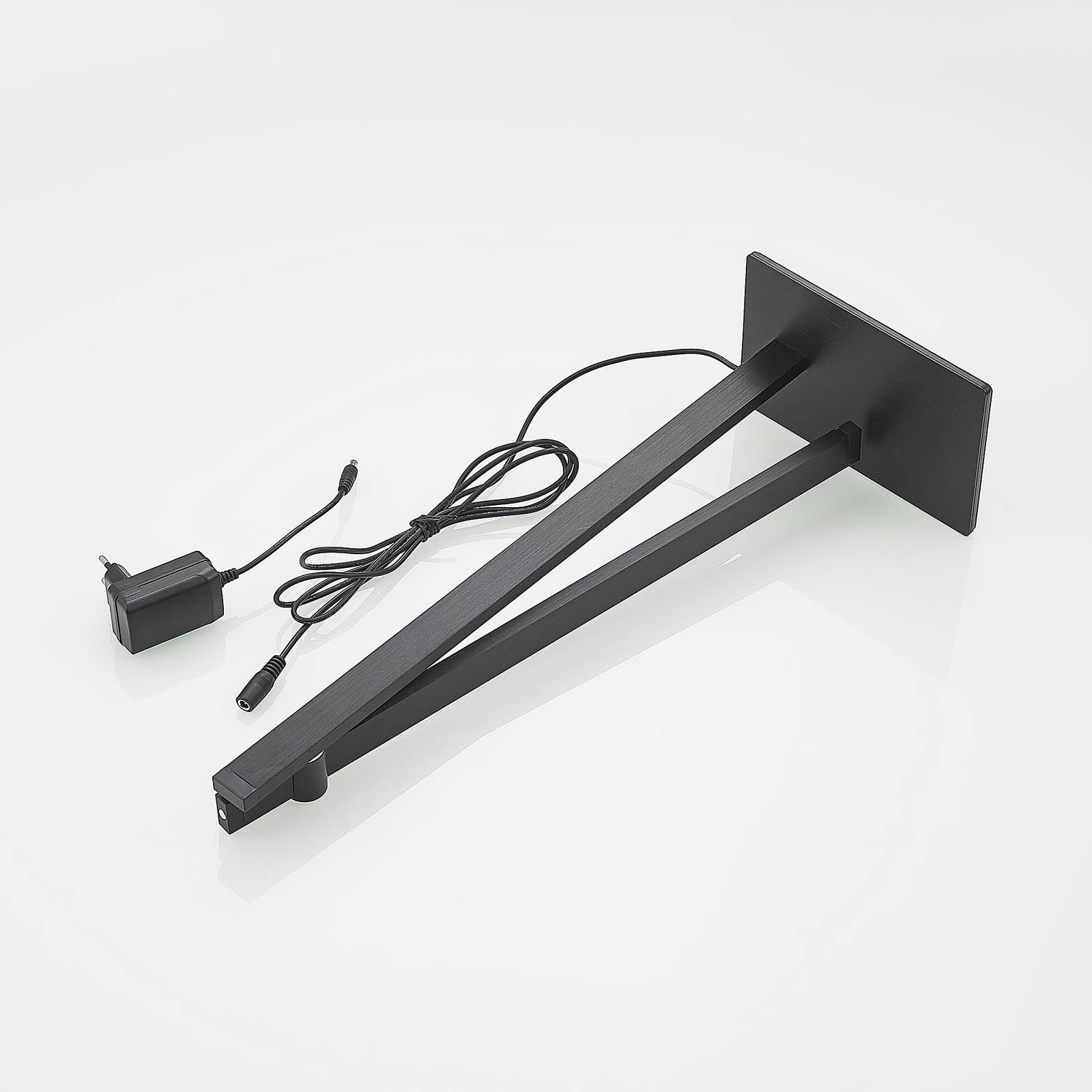 Lucande LED Tischlampe Wasko dimmbar (Modern) in Schwarz aus Metall (1 flammig,) - Tischleuchte Schreibtischlampe Nachttischlampe Arbeitszimmerleuchte | Moderne Schreibtischlampe, 3000 K, warmweiß, für Büro, Arbeitsplatz