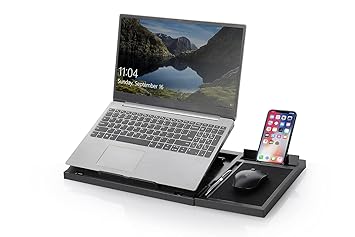 JD FRESH Adjustable Multi-Angle Portable Laptop Stand for Desk with Mobile with Detachable Mouse pad, Laptop raisers Computer Accessories Laptop Holder for Desk Use - image, photos