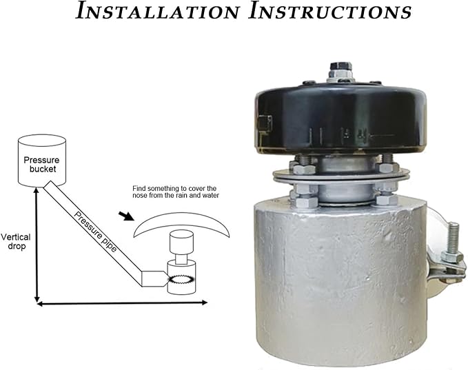 Generador hidroeléctrico de turbina de 1000 W, 220 V CA, 3500 RPM, equipo de generación eléctrica para exteriores con flujo de agua, para iluminación y carga miniatura 4