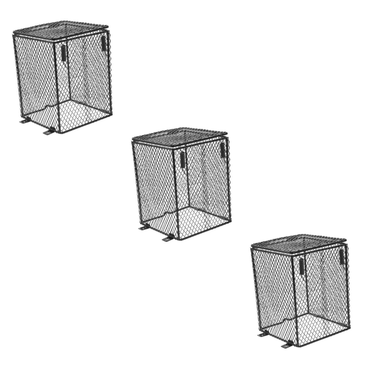 BESPORTBLE 3 Piezas Rejilla de la lámpara del Calentador jaulas Tanque de Acuario Accesorio para terrario Accesorio de calefacción para terrario Pantalla Anti-escaldado cáscara de Pantalla