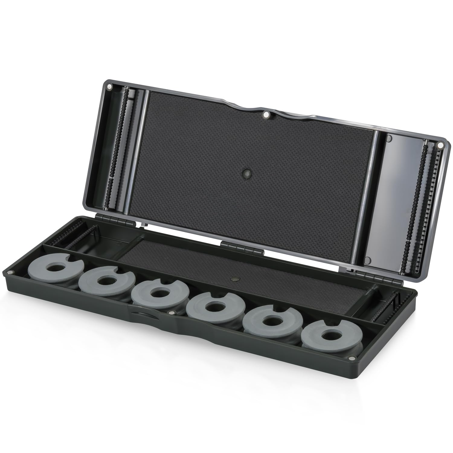 Sougayilang Carp Fishing Rigs Box,Fishing Tackle Storage Boxs Feeder Fishing Organiser Perfect for Carp, Neatly Organises Hooks and Accessories-PM