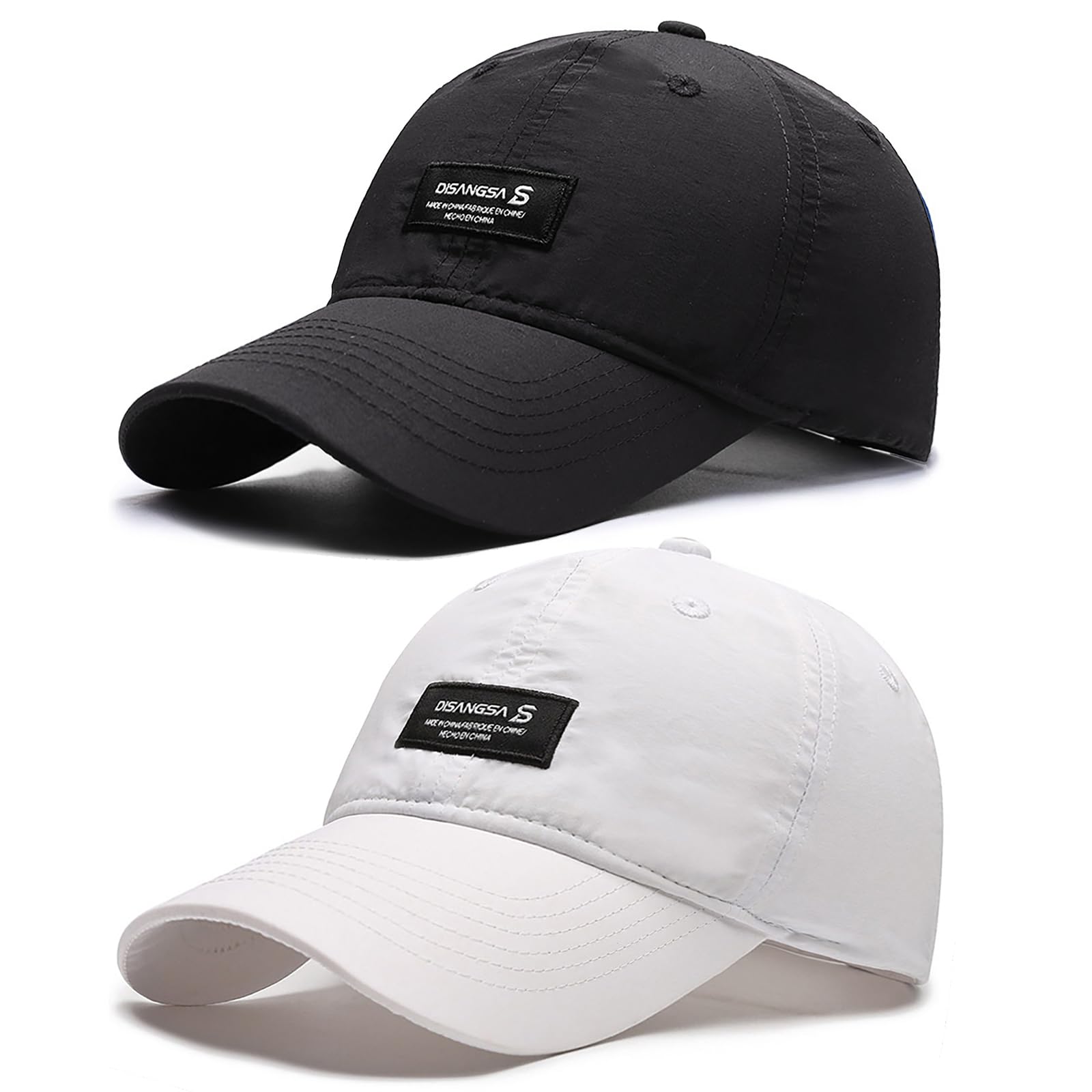 LCKEBT 2 Packs Gorras Verano Running Hombre Impermeable, Gorra de Béisbol Secado Rápido Protección Solar, Sombrero de Sol de Transpirable Ligeras Plegable para Senderismo Pesca Jungla — view 10