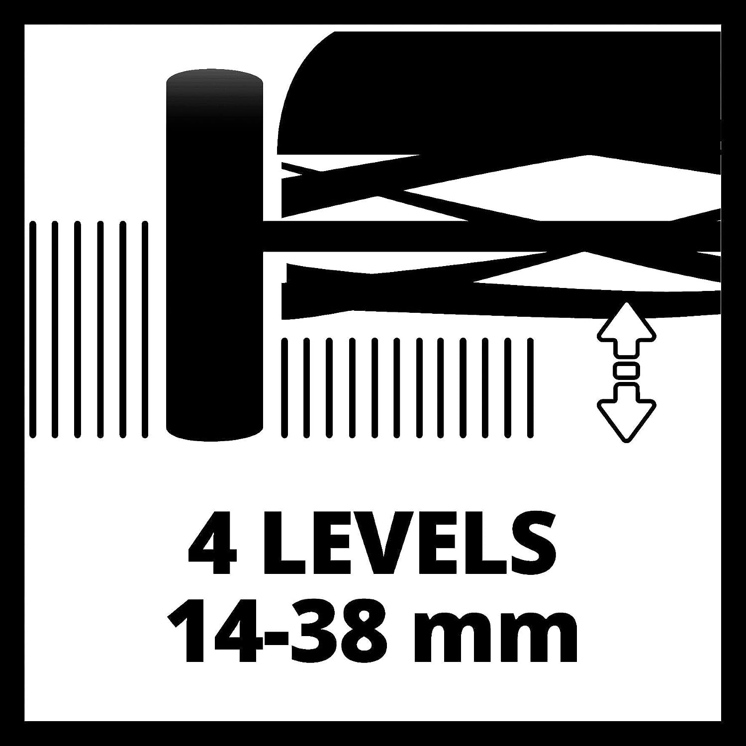 Einhell Tondeuse à Gazon Manuelle sans Fil GE-HM 18/38 Li - Solo Power X-Change (18V, axe de Coupe sur roulement à Billes avec 5 Lames) Livré sans Batterie ni Chargeur