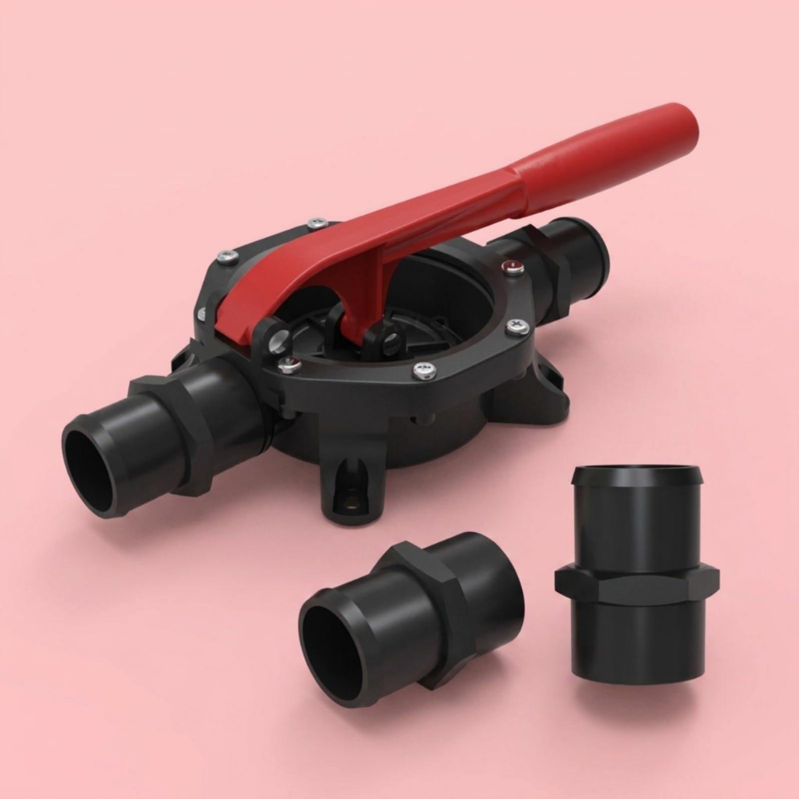 Pompa di Sentina Manuale Pompa a Diaframma Pompa Manuale Pompa Portatile Pompa a Leva Struttura in Polipropilene con Diaframma EPDM E Collegamenti
