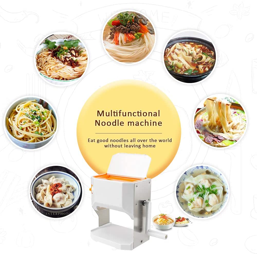Máquina De Prensado De Fideos De Mano Multifuncional Máquina De Pasta Hecha A Mano De Plástico De Calidad Alimentaria Rebanadora De Lasaña De Espagueti Fettuccine Hecha En Casa Lavable