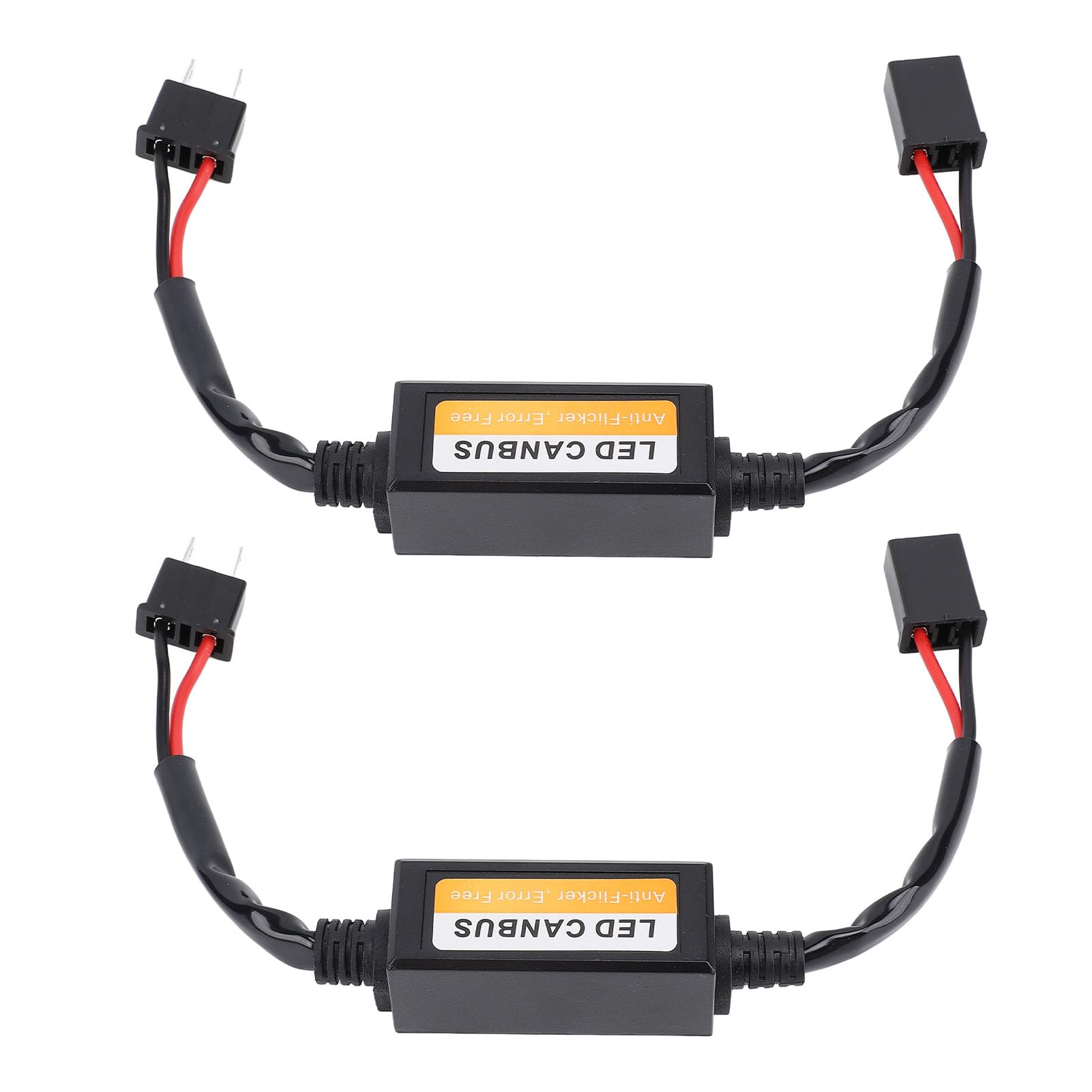 2 decoder per fari a LED H7 | Decoder anti-sfarfallio e anti-errore Canbus resistente all'acqua | Installazione plug and play per tutti i modelli di fari H7