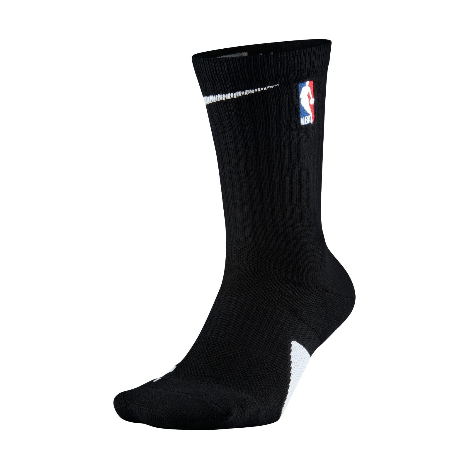 Nike, U ELT CREW - NBA, Unisex, SOCKS M BLACK/(WHITE)