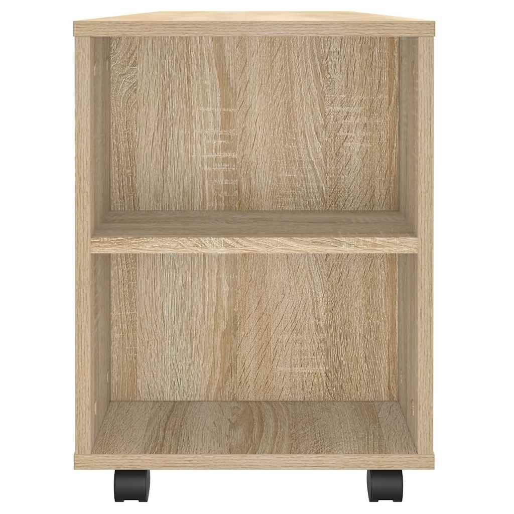 vidaXL Mueble para TV Madera de ingeniería Roble Sonoma 102x34,5x43 cm, Soporte de TV, Armario Auxiliar, Armario para Equipos de música, Armario de TV