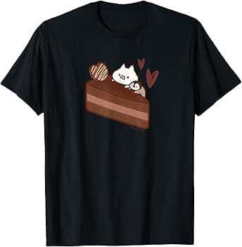 【激レア！】ねこぺん日和　ぺんちゃん　スイカシャツ Amazon.co.jp: ねこぺん日和 チョコケーキ Tシャツ : ファッション