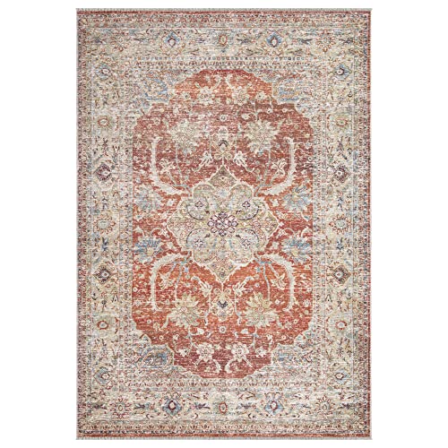 Tapete Tradicional Bloom Rugs Caria 5x7 Naranja miniatura 3