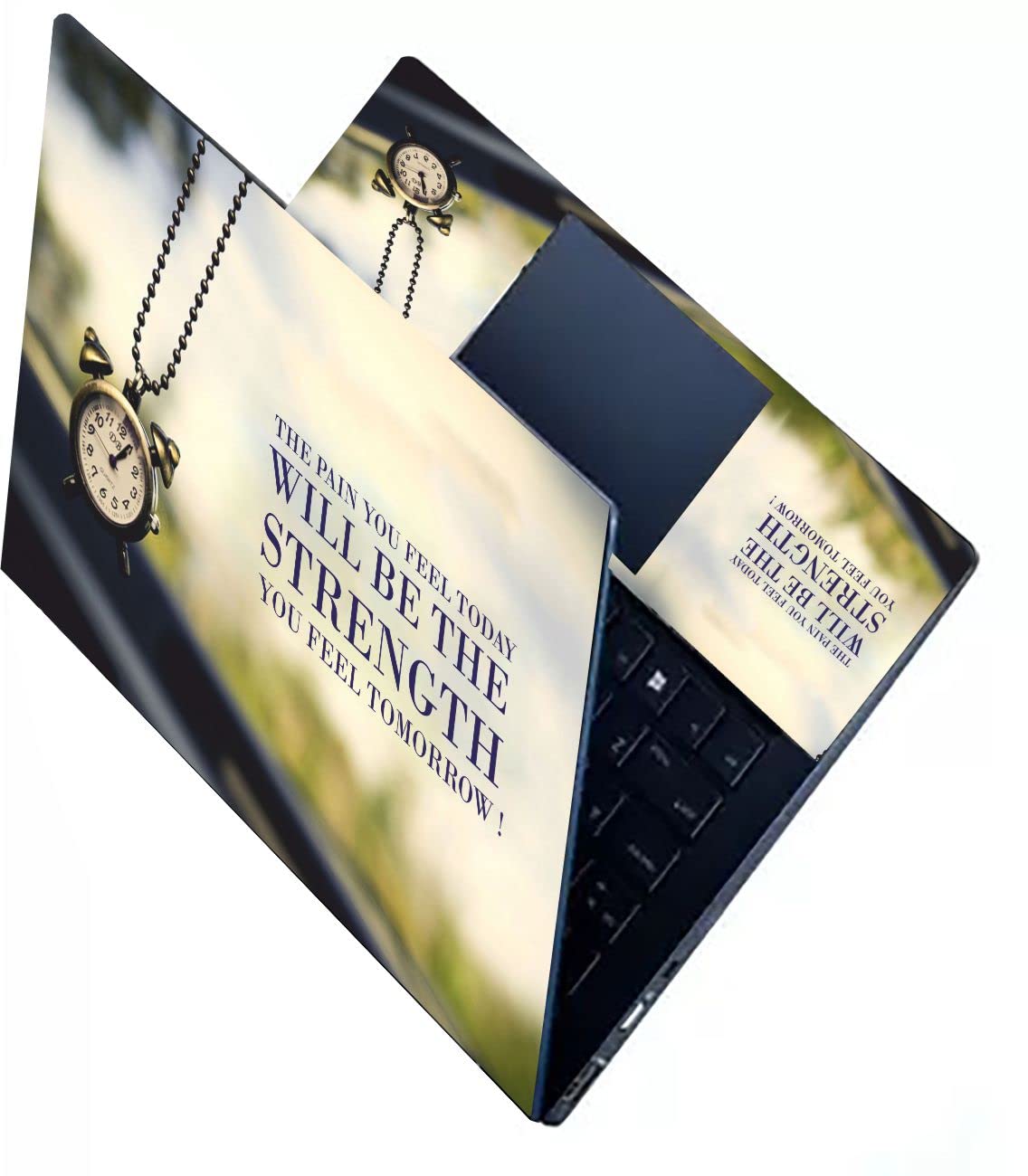 KALARKARI Motivation StrengthNo Residue, Bubble Free, Removable HD Quality Printed Premium Matte Finish Vinyl Skin/Sticker/Decal for Back and Palmrest Portion of Laptop Size Upto 15.6 Inch (B09VFQMK1F) Amazon Price History, Amazon Price Tracker